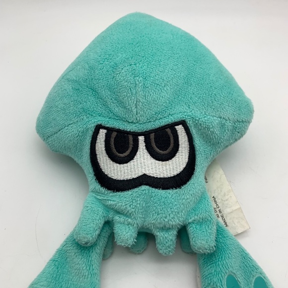World of Nintendo Splatoon Cartoon Game Squid 8.5" Small Squid Plush - Picture 2 of 14